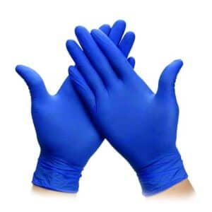 Qube Blue Nitrile Medical Examination Gloves (Bx 100) 6390