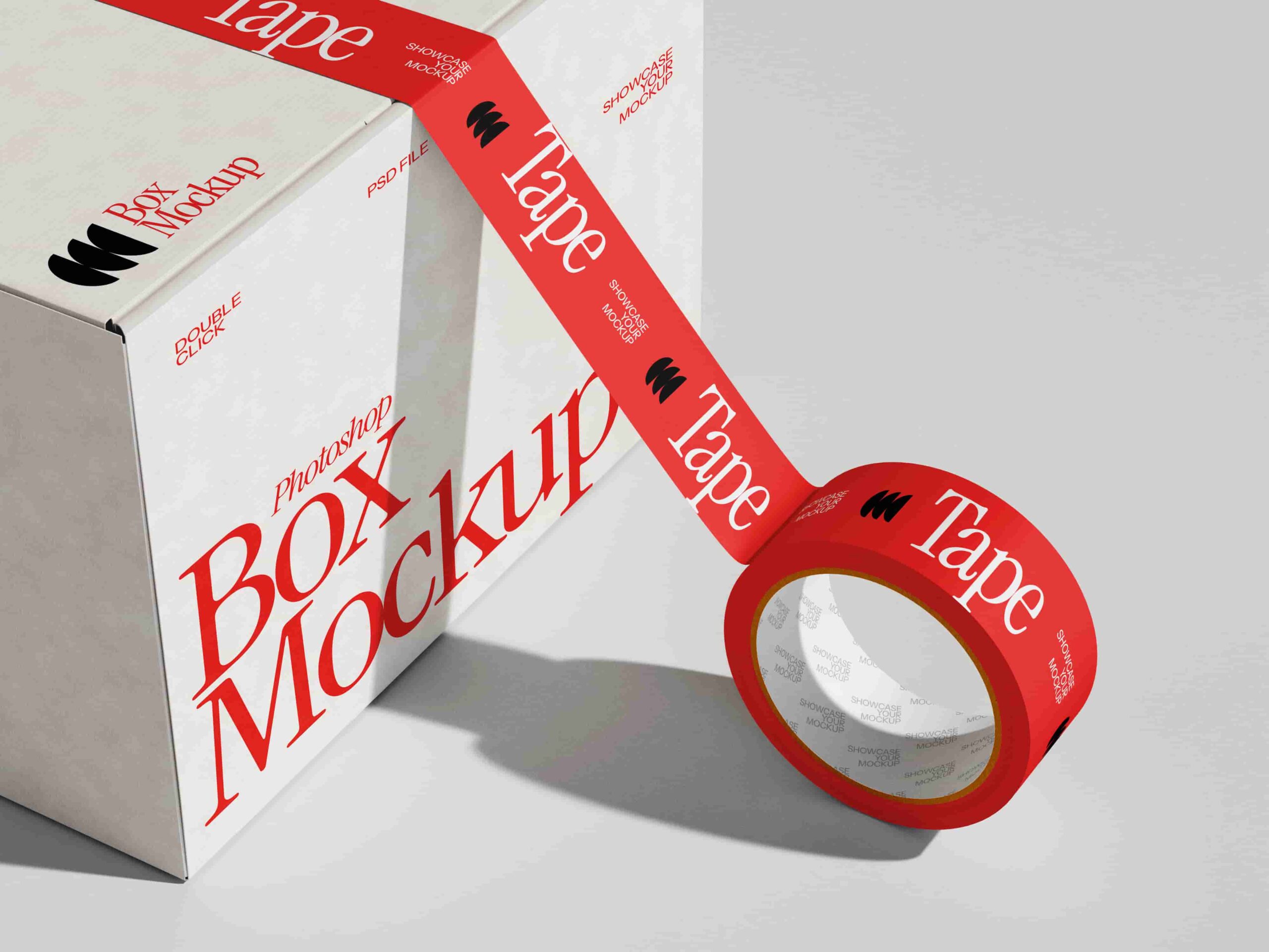 custom printed tape mockups
